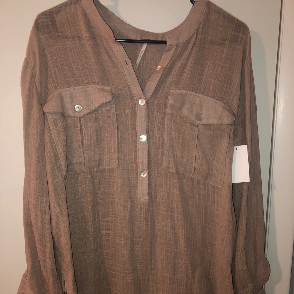 Free People Button Down